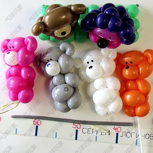 气球玩家魔术气球长条气球造型编织视频教程-玩具熊[0050091]