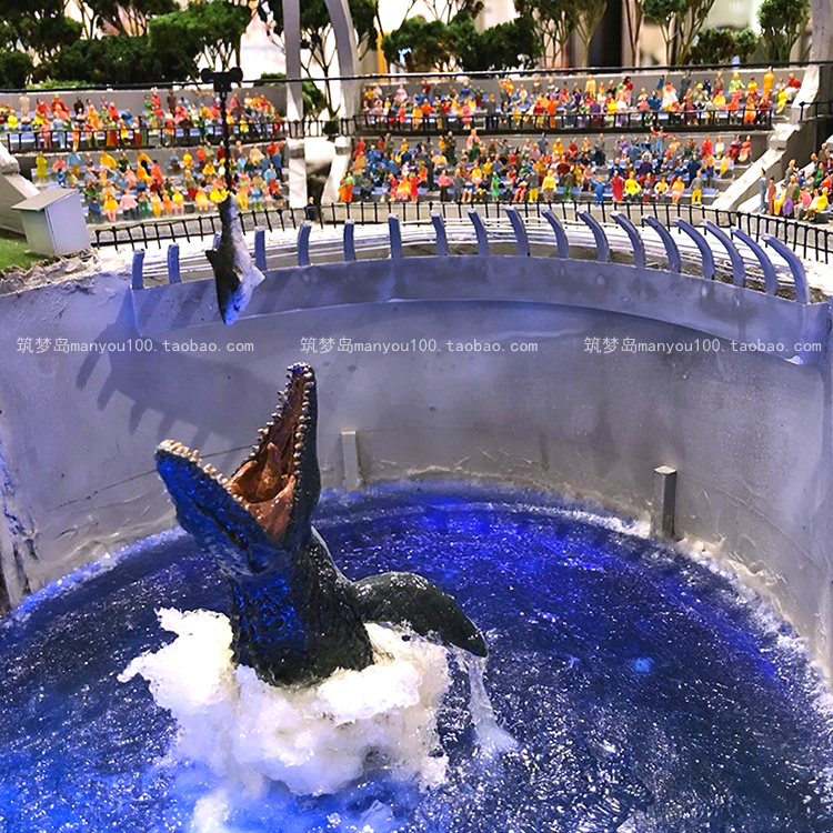巨型侏罗纪世界2沧龙玩具可动霸王龙海王龙模型巨齿鲨狂暴暴虐龙