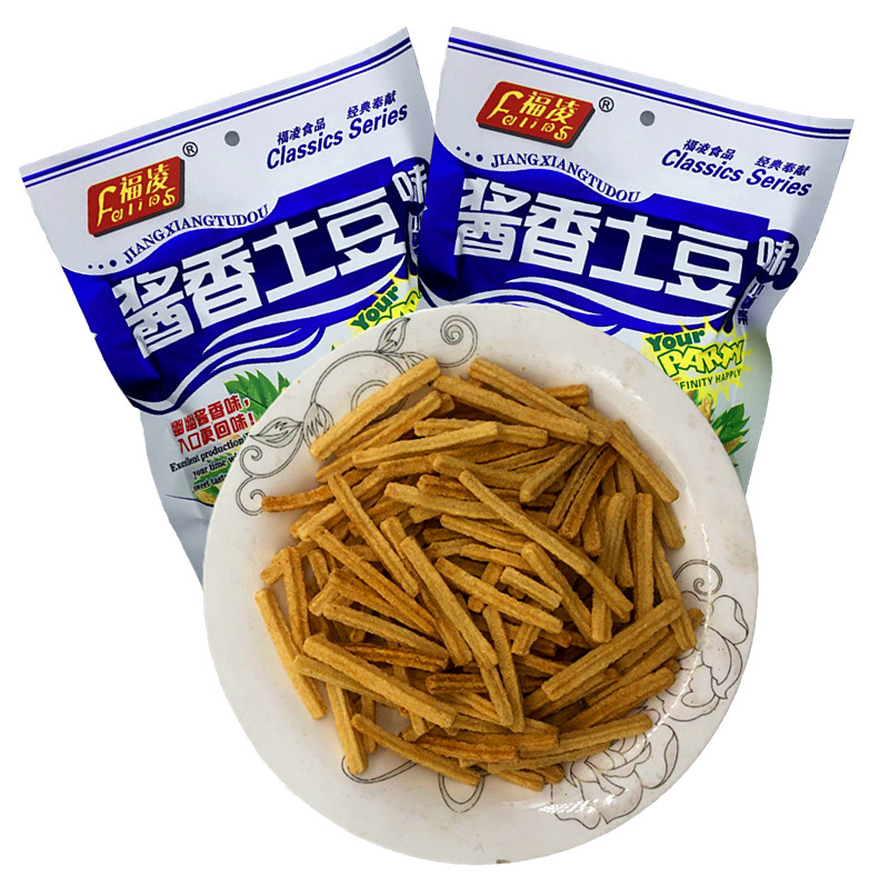 46g*20袋福凌酱香土豆香脆小薯条80后90后儿时休闲膨化零食品包邮