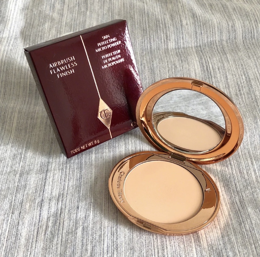 charlotte tilbury ct粉饼 清透无暇极细定妆蜜粉饼 自然控油持妆