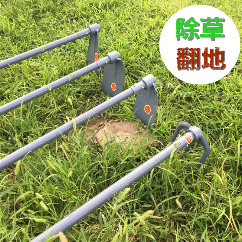 翻地除草神器开荒挖土种菜两用全钢加厚锄头户外园林艺农用工具叉