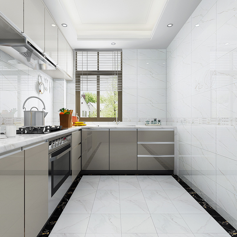 雅士白厨房卫生间瓷砖300x600墙砖厕所阳台瓷片釉面砖防滑小地砖
