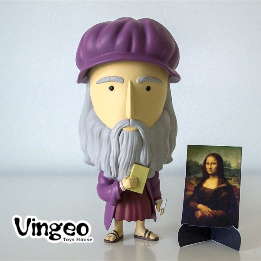 【vingeo】现货 today is art day leonardo da vinci 达芬奇公仔