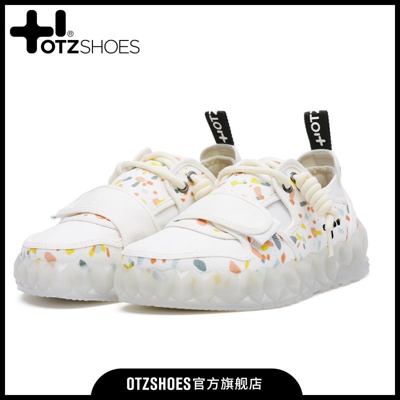 otzshoes丑萌帆布鞋2020春季新款大码女鞋低帮休闲板鞋男美国潮牌