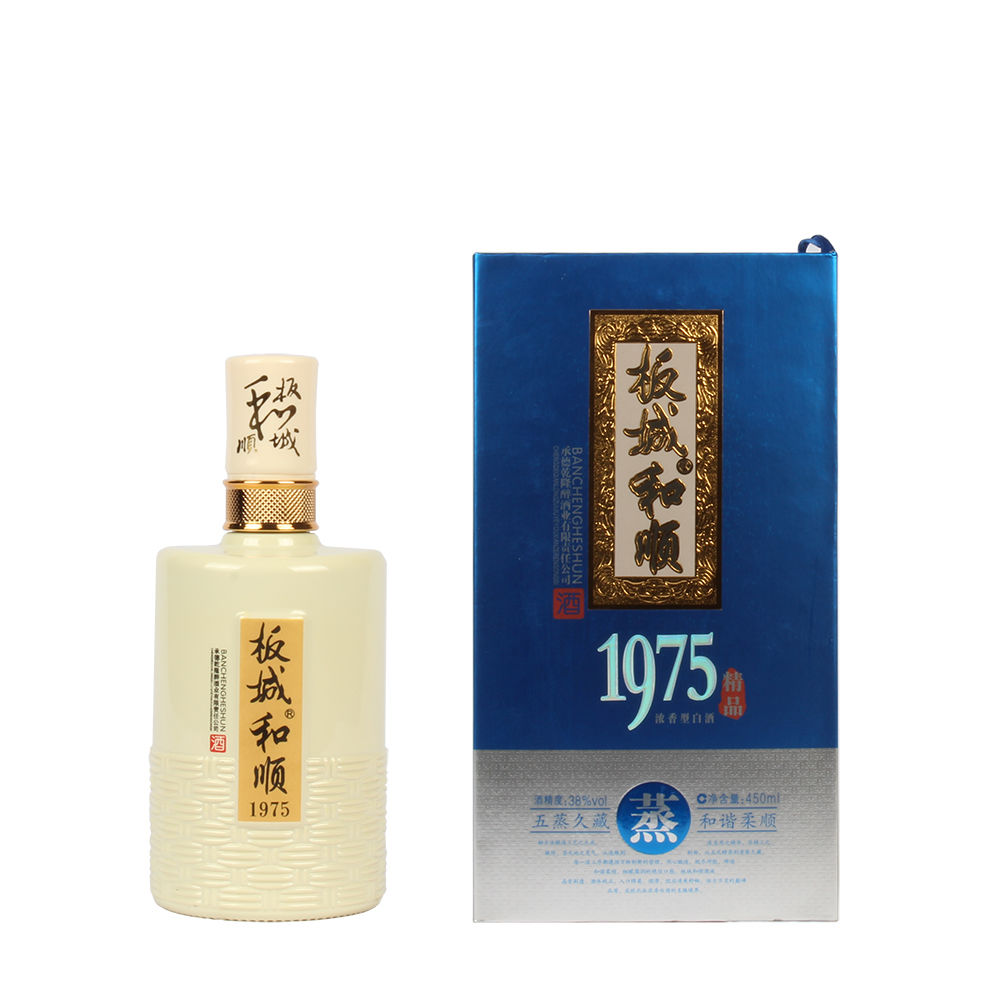 承德特产板城烧锅酒板城和顺1975浓香型白酒38度450ml单瓶包邮