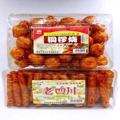 锦海鑫香辣味铜锣烧豆制品辣条 老四川辣条 铜锣烧辣条丸子零食