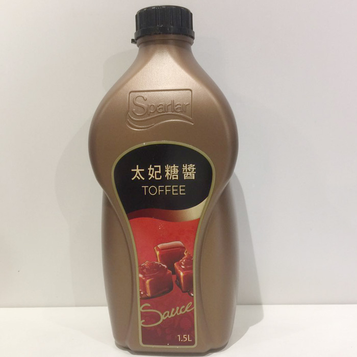 sparlar食伯乐太妃糖酱原料咖啡奶茶专用调味糖浆桶装1.5l