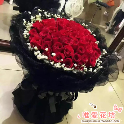 19朵红玫瑰鲜花速递同城花店送花上门河北滦县乐亭县玉田县遵化市