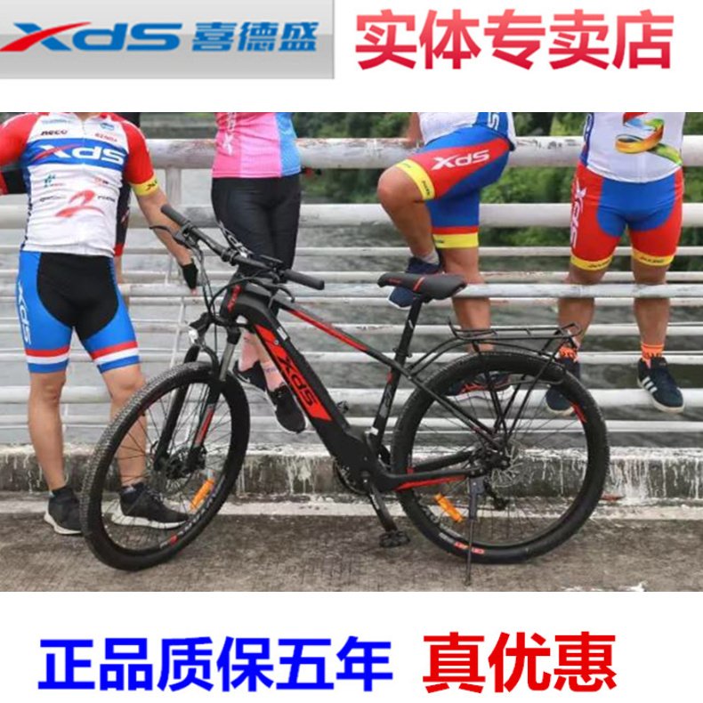 xds喜德盛中置电机助力电动车80km锂电池领先600爬坡山地车省力