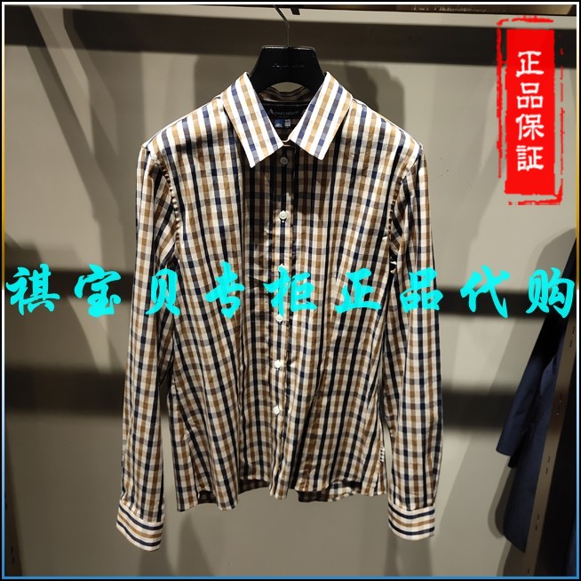 雅格狮丹 专柜正品国内代购2019冬款女装衬衫hlnt-19sp -2350