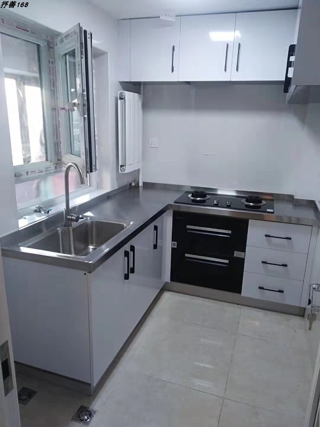 不锈钢台面定做橱柜定制厨房整体厨房台面中式橱柜304不锈钢台面