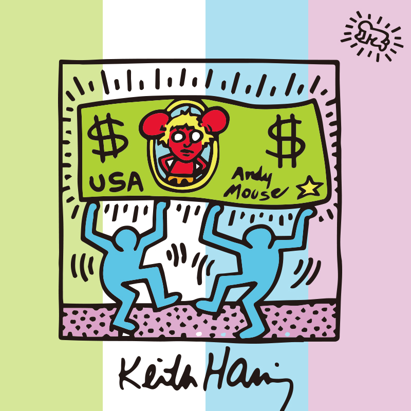 keith haring联名supreme街头涂鸦联名短袖t恤艺术家凯斯哈林卫衣