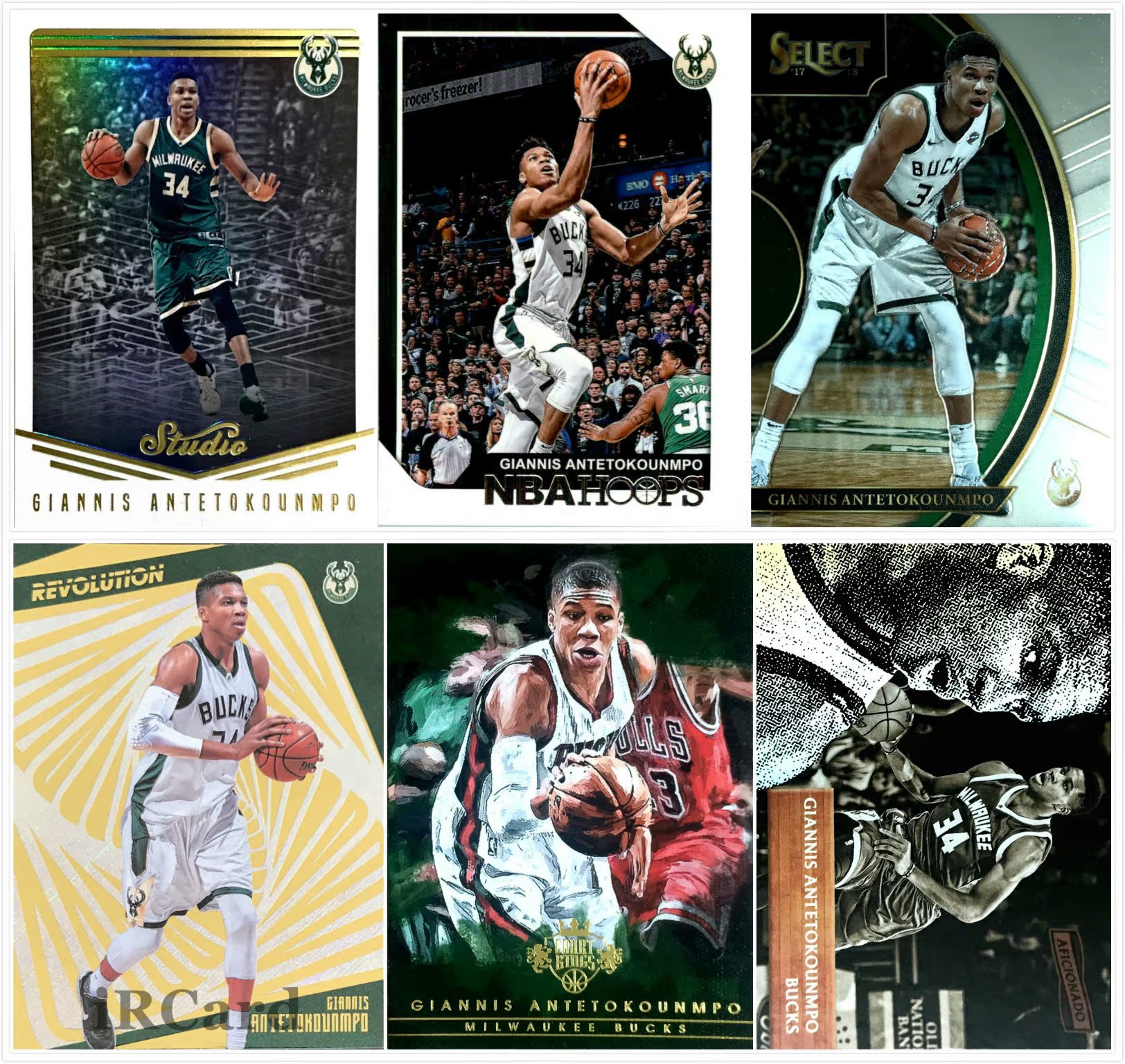 【ir】nba球星卡 panini 扬尼斯 阿德托昆博 giannis 字母哥 普卡