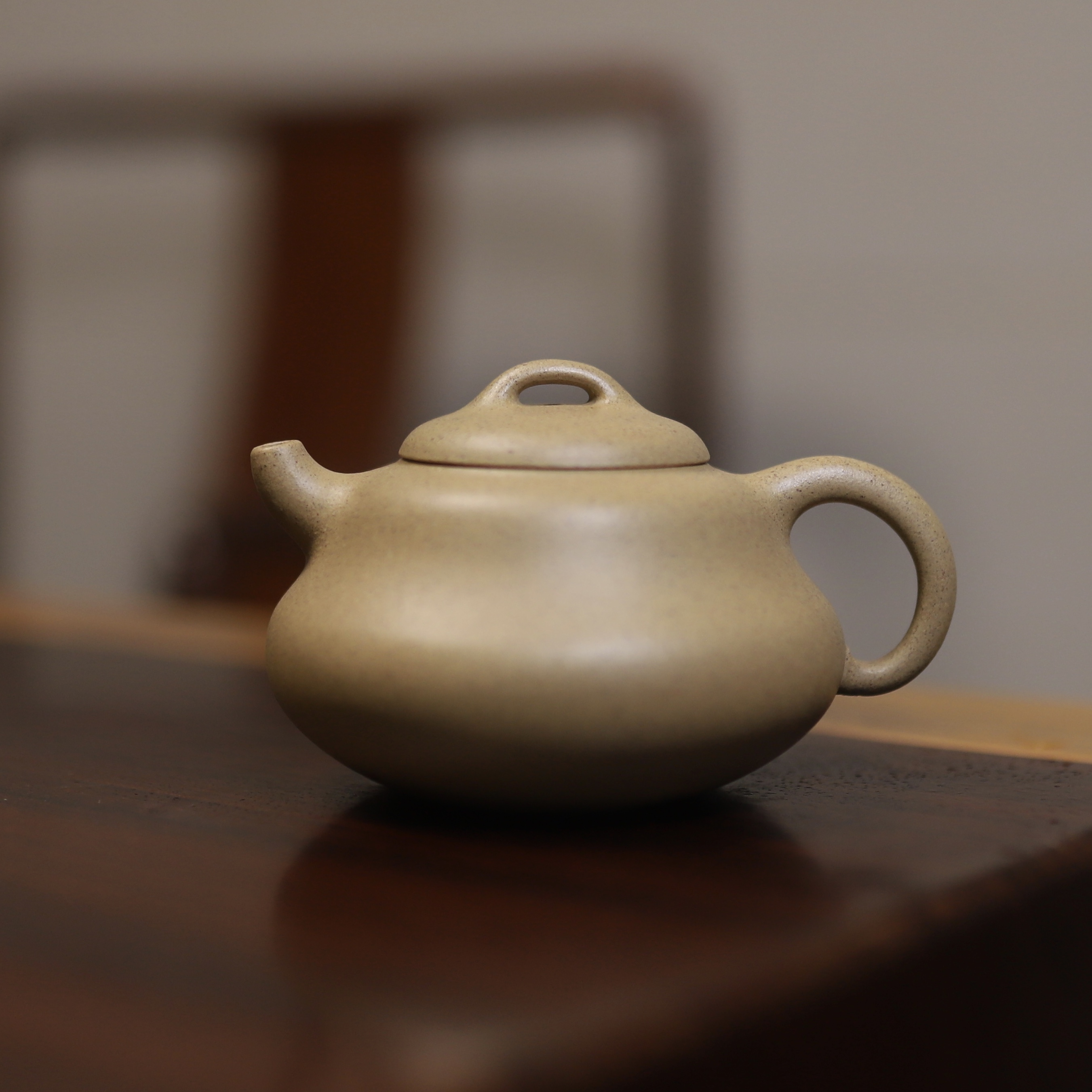 曼生葫芦壶 黄龙山芝麻段泥 宜兴原矿紫砂壶 纯手工制作 圆润可爱