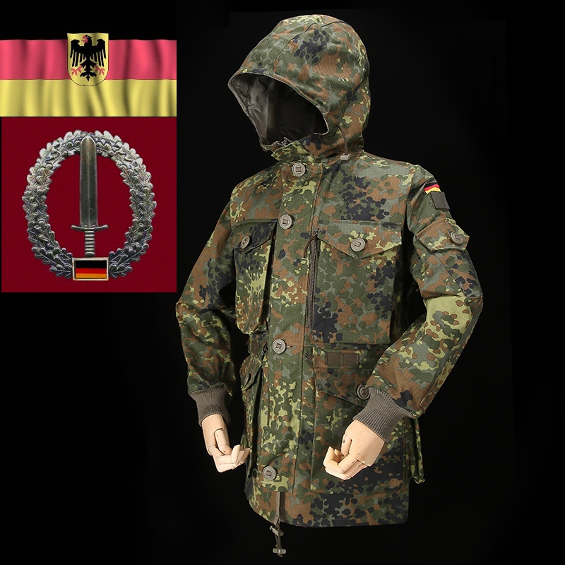 德国制造公发军版全新原品德军ksk特种部队战术风衣丛林德斑parka