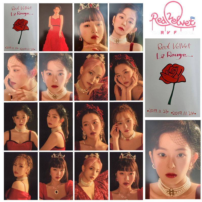 red velvet写真照片明信片小卡lomo卡la rouge红贝贝seulgi irene