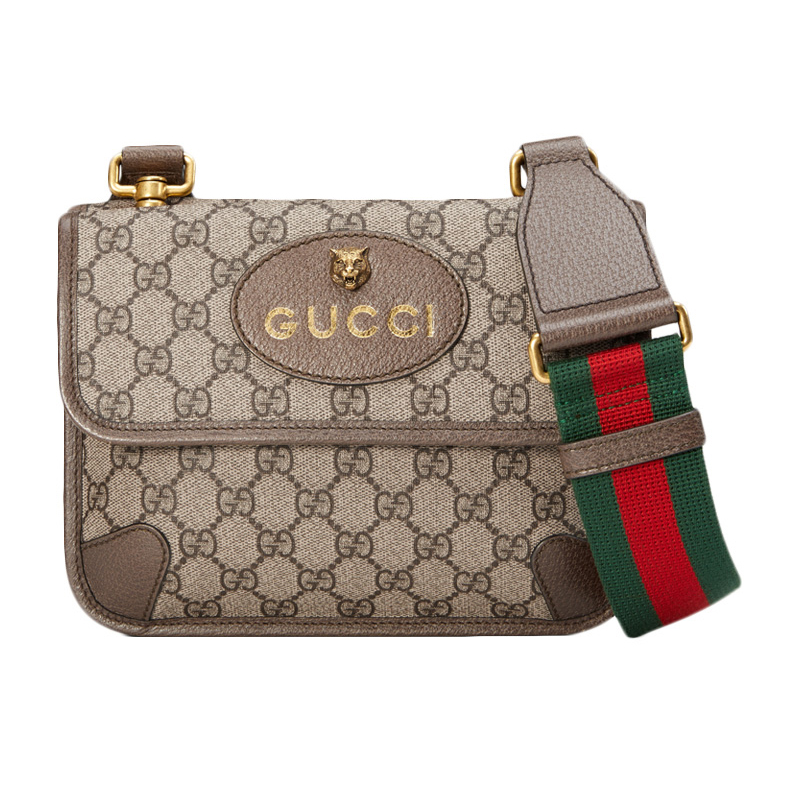 正品gucci/古驰单肩包酷奇虎头字母徽标logo女士双g斜挎包op