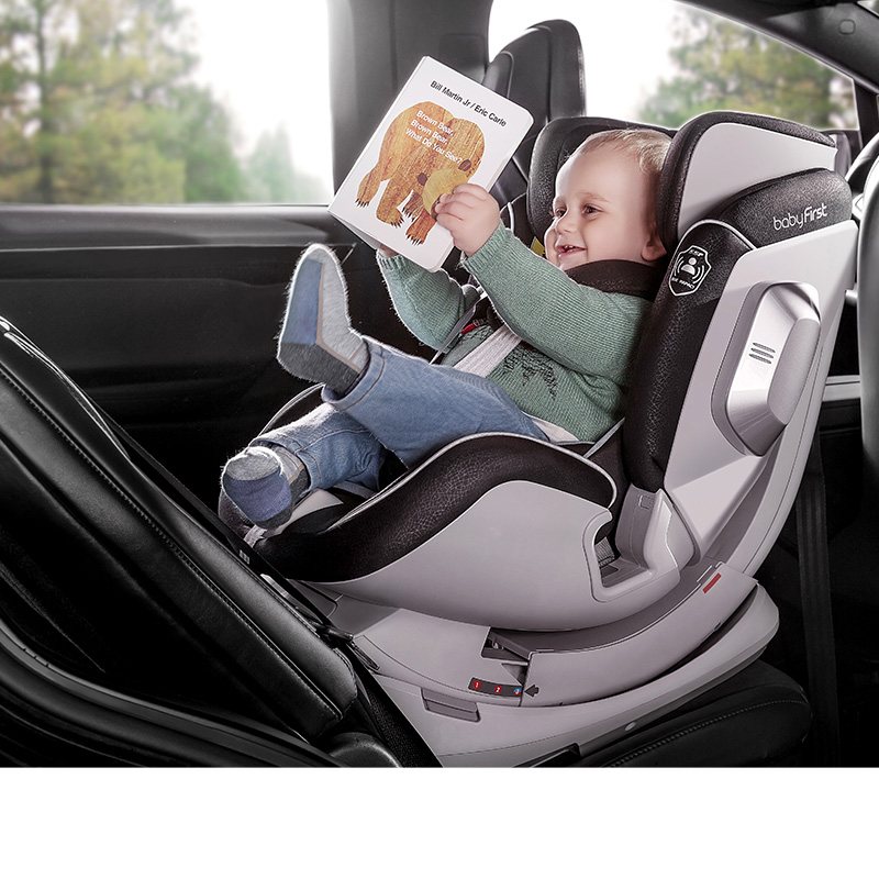 宝贝第一婴儿安全座椅0-4-6岁 车载宝宝儿童座椅正反向旋转 灵犀