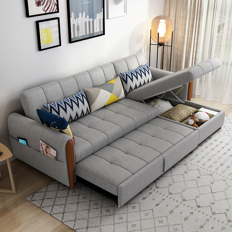 小户型沙发床客厅多功能两用折叠可睡觉的免洗科技布沙发可以当床