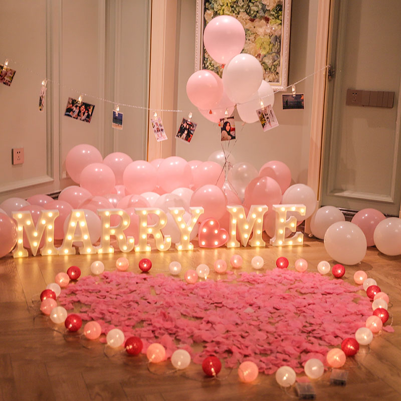 ktv求婚道具浪漫惊喜场景布置创意用品生日表白神器室内房间套餐