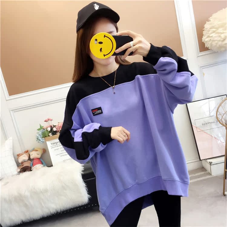 秋款外衣宽松外穿女百搭孕妇秋季卫衣大码休闲2019新款潮胖mm潮