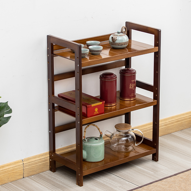 茶叶柜置物架小型茶室家具简易多层茶壶茶叶罐收纳架放茶具的架子