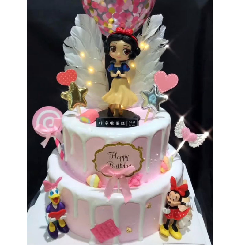 百日宴满月一周岁儿童女孩公主生日蛋糕深圳广州上海全国同城配送