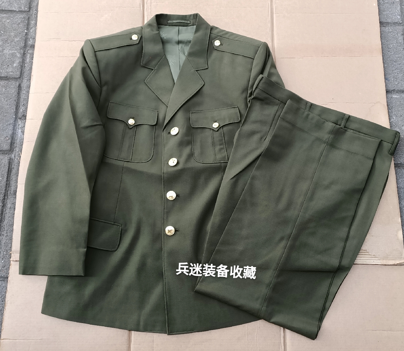 库存正品87式夏常服87男陆全衬干部春秋常服套装老式军装怀旧收藏