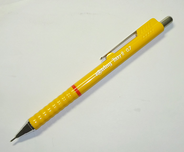 红环rotring tikky 2代自动铅笔深黄色款 0.7mm