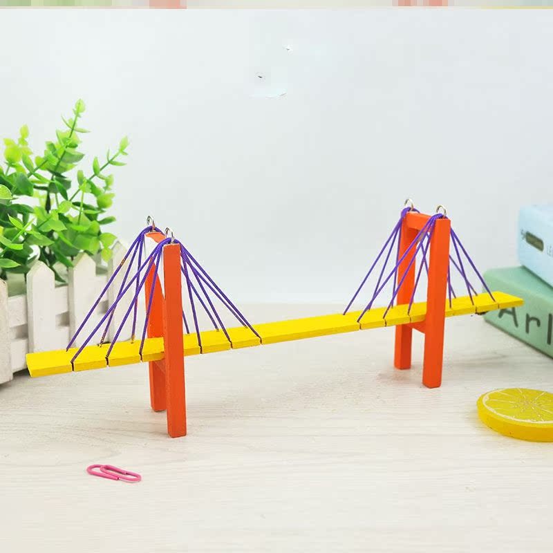 立体手工制作纸模型建筑模板材料原创构成益智装饰剪纸线桥梁立构