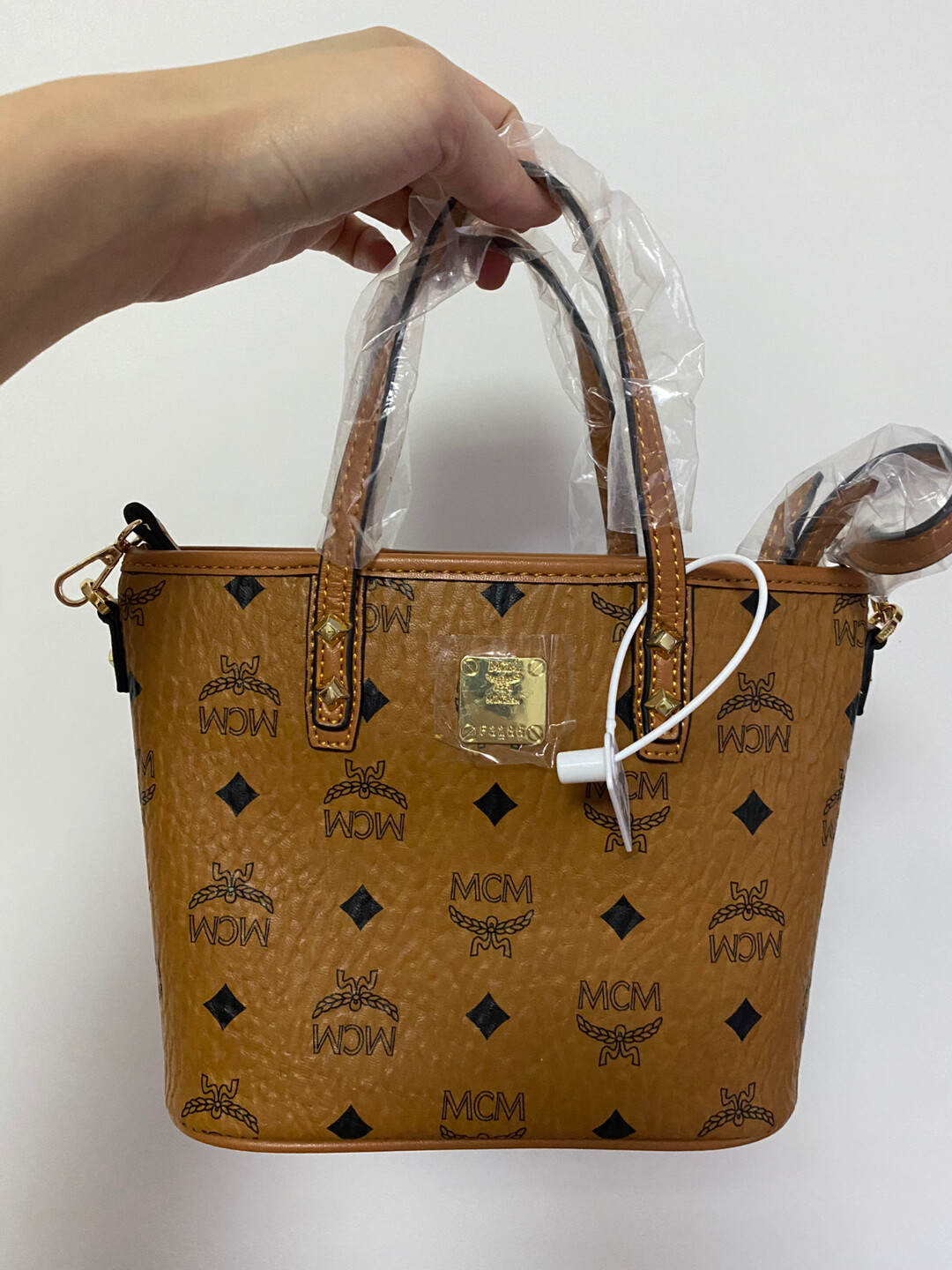 MCM Visetos Essential Drawstring Bag | Harrods US