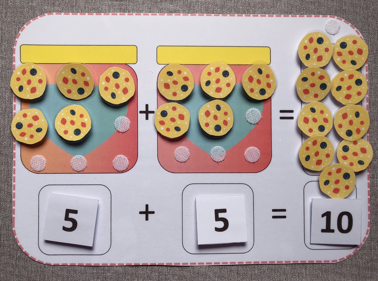 幼儿园中班大班数学区材料十以内加减法教具数学启蒙游戏