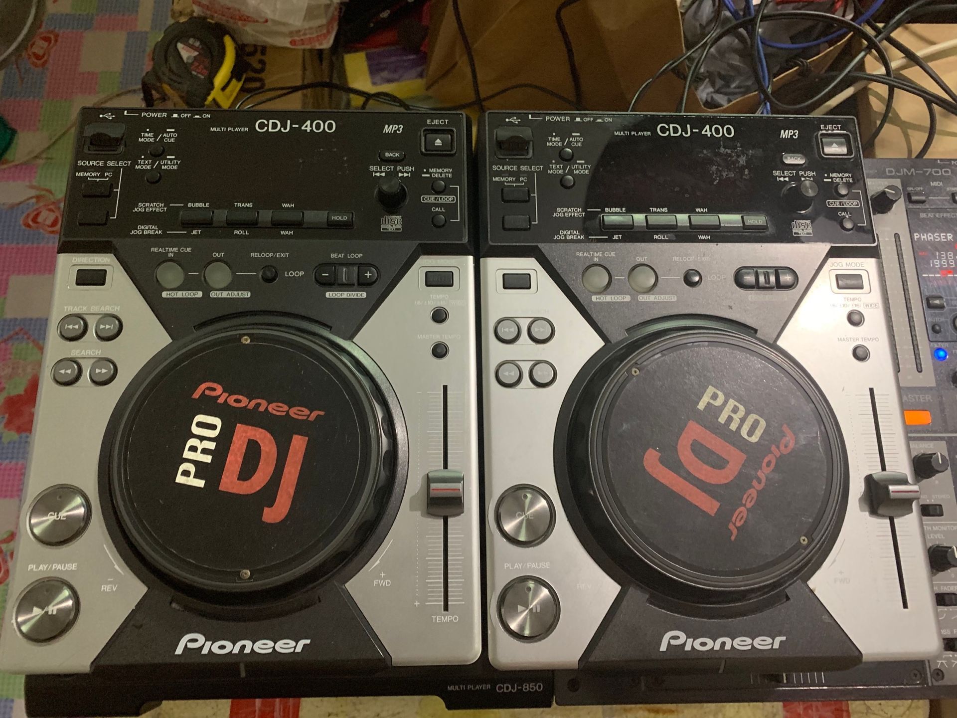 二手dj设备先锋pioneer cdj400打碟机一对支持cd u盘
