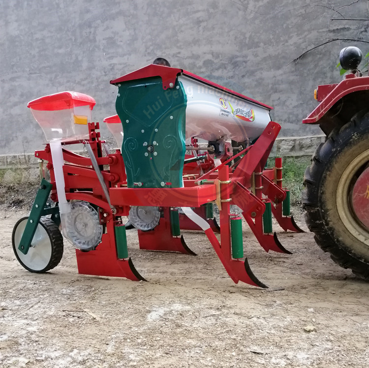 新款大型玉米精播机四轮拖拉机带免耕悬浮玉米大豆施肥播种机种楼