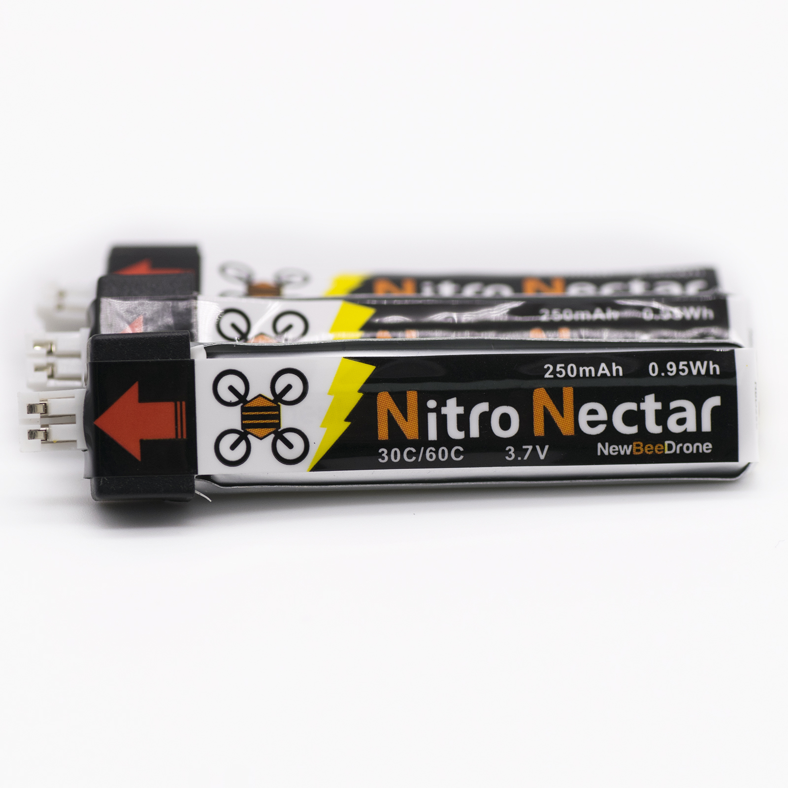 newbeedrone 1s 30c 60c 穿越机 锂电池 3.7v ph2.0接头 250mah