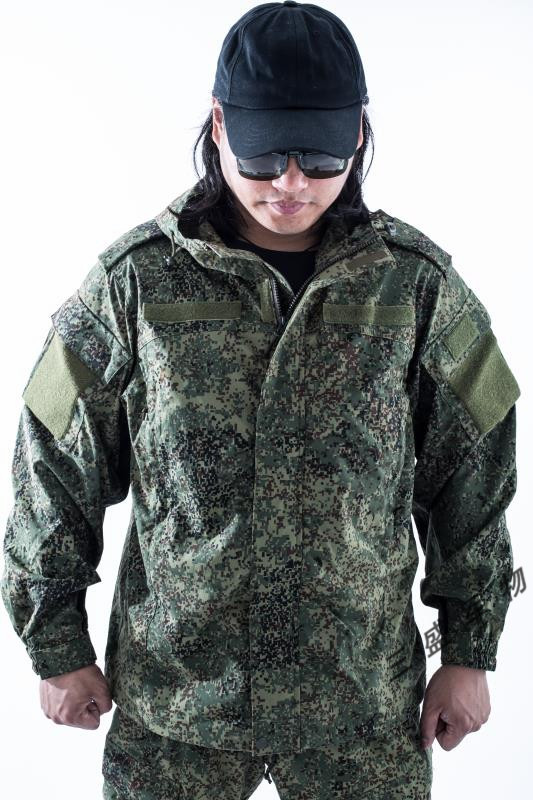 俄罗斯新款 军版原品公发14条例emr迷彩小绿人冲锋衣套装 btk产