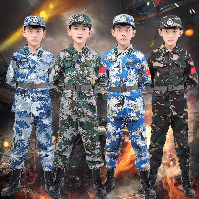 军训衣服迷彩服男女童套装陆军夏季儿童军装特种兵少儿演出服军衣