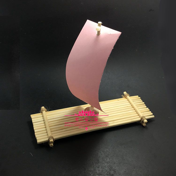 diy小木船科技小制作竹筏船小发明幼儿园手工劳技作业小帆船筷子