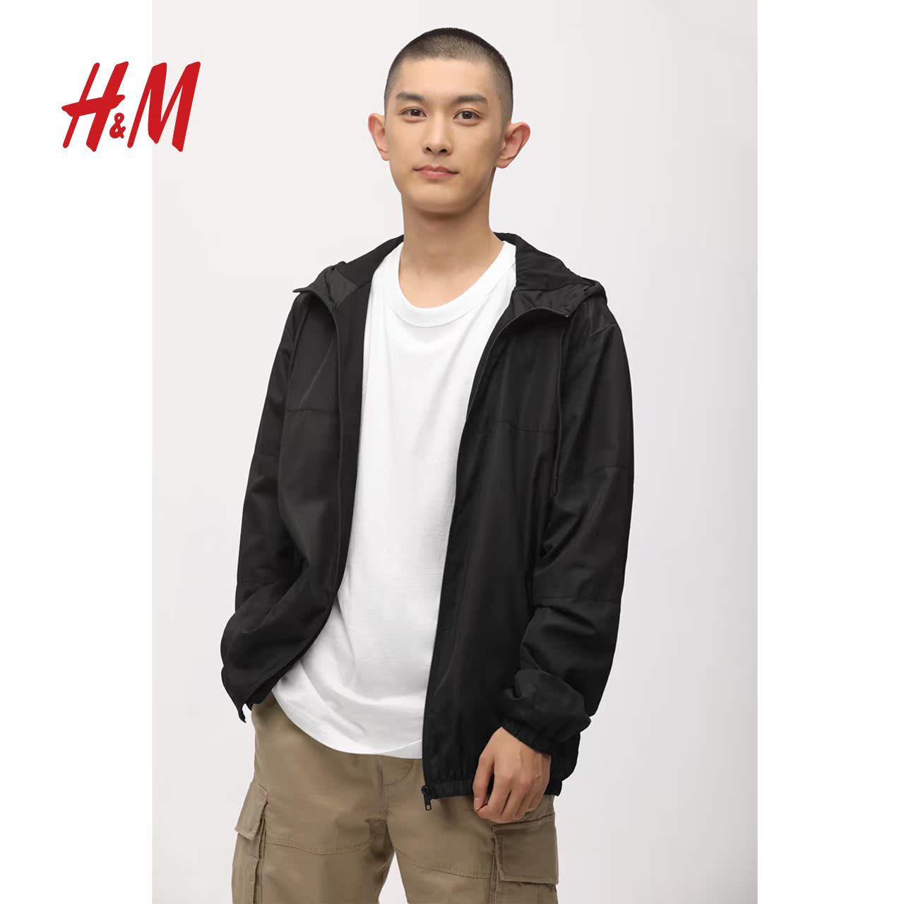 hm divided 男装男士外套春秋帅气 迷彩工装夹克男潮牌 0712295