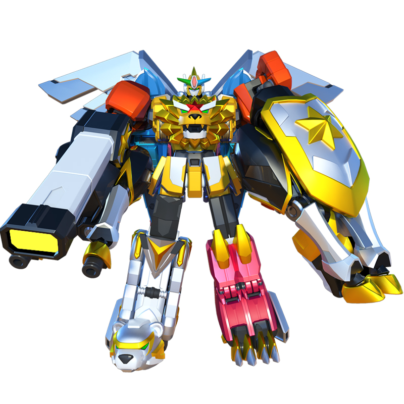 神兽金刚3超变星甲天马5合1变形神兽金刚玩具男孩6合体金刚机器人