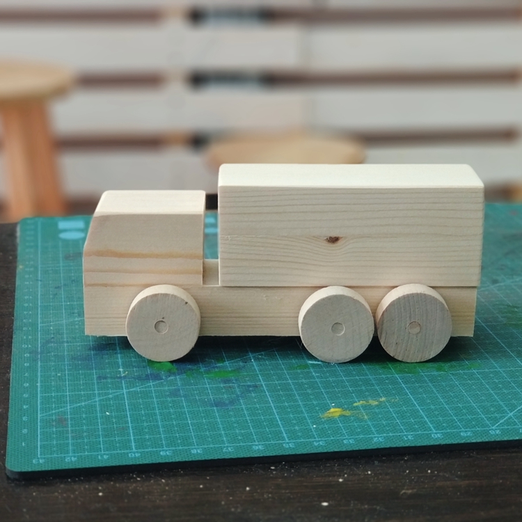 幼儿园木工坊 小卡车木工diy材料包半成品 益智创意手工diy材料