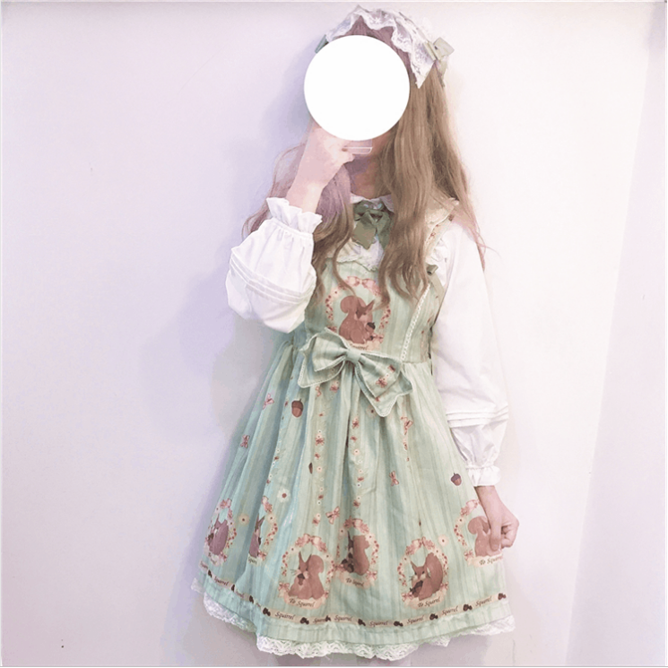 lolita洛丽塔洋装少女日常旅人赞歌软妹吊带jsk连衣裙独角兽之夜