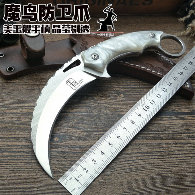 刀具户外小刀爪子刀鹰爪暗影爪蝎子爪荒野求生刀高硬度小刀爪刀