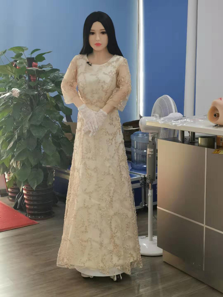 房地产展会酒店前台迎宾机器人仿真美女智能全自动多功能语音接待