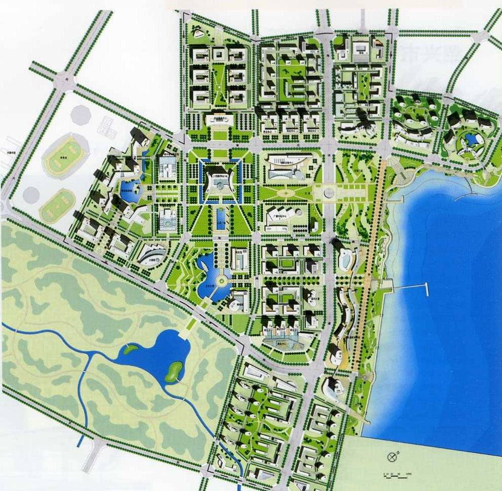 代做代画各类ps/城市规划总图/城市设计彩平/城市规划分析图等