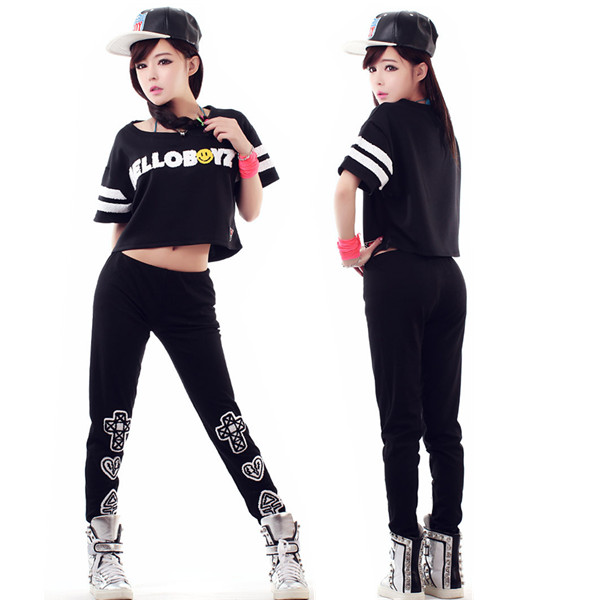 学生春夏季新款ds领舞服装宽松爵士舞裤子嘻